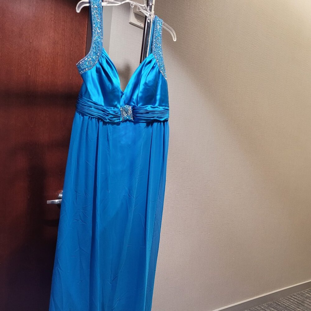 Faviana 9144 Turquoise Dress